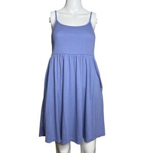 Wild Fable Pocketed Sleeveless Blue Mini Dress Size Small